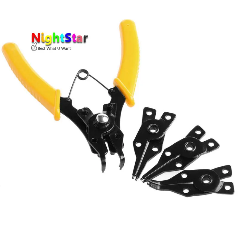 4 in 1 Multifunctional Snap Ring Pliers Multi Tools Internal External