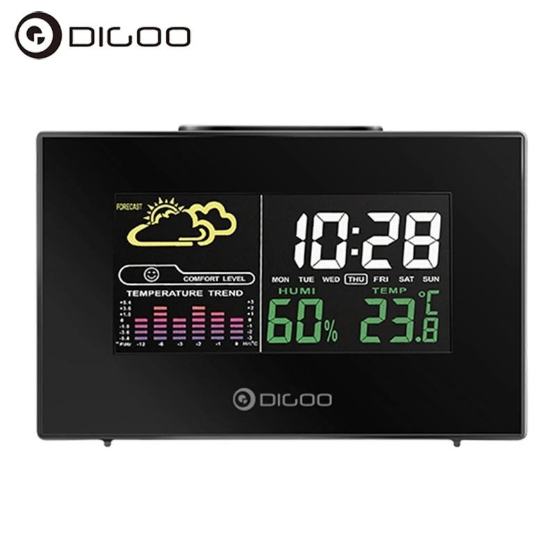 

Digoo DG-C3 Wireless Color Tempreture Sensor Backlit USB Hygrometer Thermometer Weather Forecast Station Alarm Clock Humidity