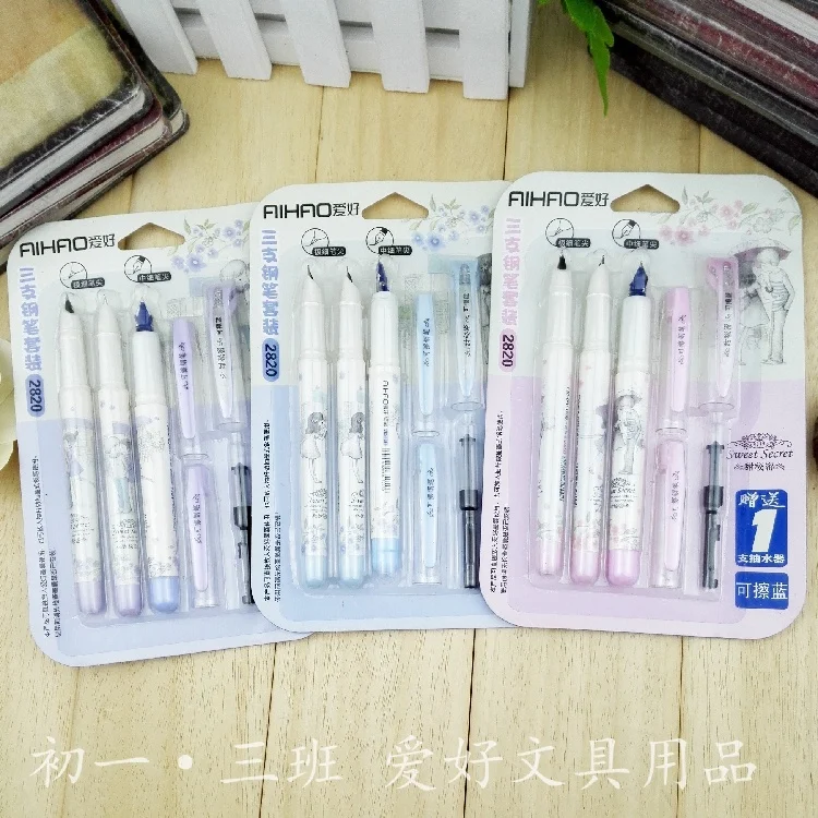 

1Set Wholesale hobby 2820 pen and ink sac 3 + 3 erasable ink sac in capsule pen ink jet ejector suit + 1