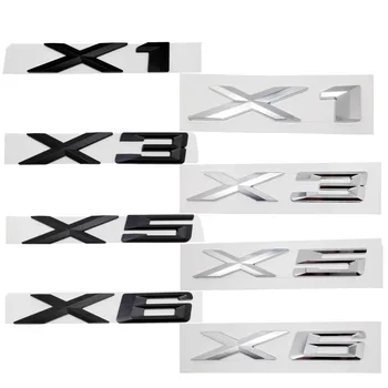 

For BMW Styling Plastic Number Letter Sticker X1 X3 X5 X6 For BMW E83 F25 F26 F15 F16 F48 E53 E70 E71 E84 Car Decorative Decals