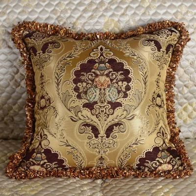 Золотой кулон подушки роскошный автомобиль декоративная наволочка для подушки, серебряный европейский чехол для подушки офис - Цвет: A