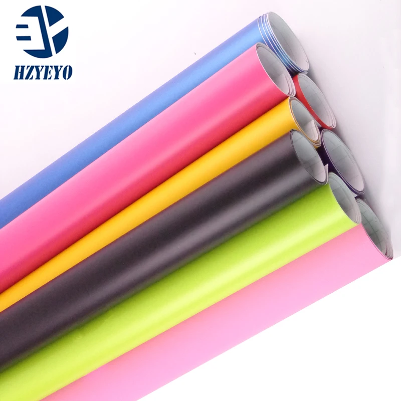 

HZYEYO 200cm*50cm high polymeric vinyl matte car wraps vinyl sticker with Air release T-005, free shipping