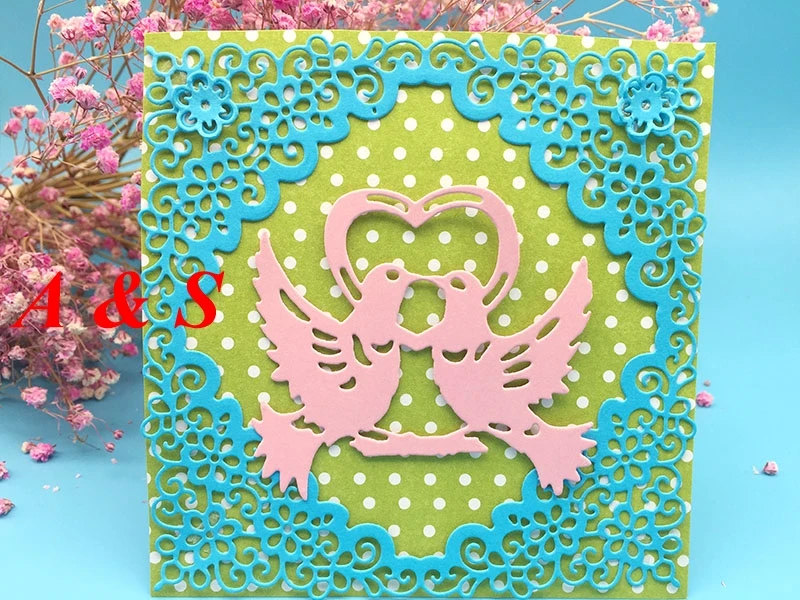 

S46 METAL CUTTING DIES Pigeon dove bird of peace Scrapbook card album wedding paper craft home decor embossing stencil punch