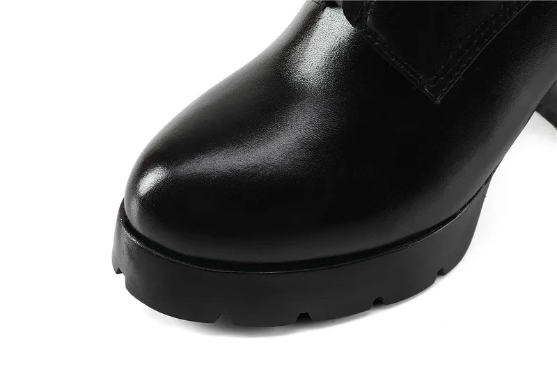 MORAZORA/Большие размеры 34-40; обувь на высоком каблуке; женские ботинки из натуральной кожи; ботильоны для женщин на платформе на молнии; сезон весна-осень