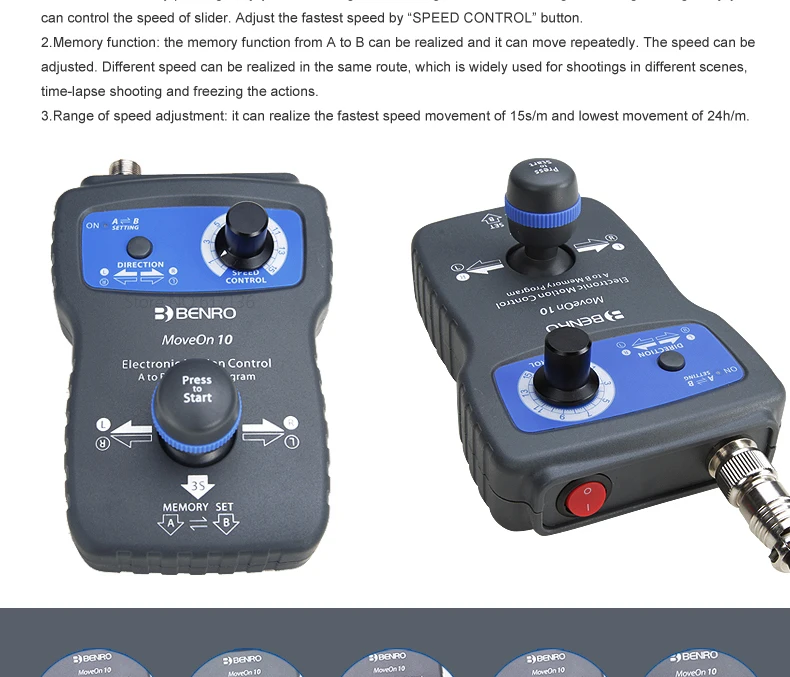 Benro MCA01 модуль управления движением алюминиевый контроль движения для C12D9 C12D6 электрические ползунки камеры съемки DHL