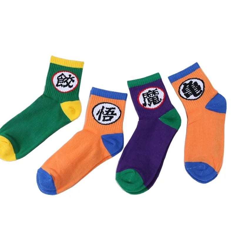 

Dragon Ball Z Sock Novelty Unisex Cotton Son Goku Majin Buu Super Saiyan Design Master Roshi Hip Hop Cotton Sneaker Ankle Socks