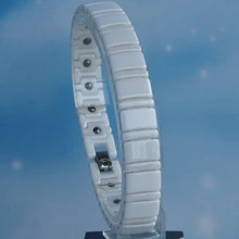 Белые высокотехнологичные магнитные керамические браслеты с защитой от царапин