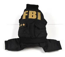 Small Dog Clothes Winter Dog Jumpsuit FBI Trench Coat Pants Windproof Cat Dog Jacket Cat Costume Puppy Clothes XS-XL