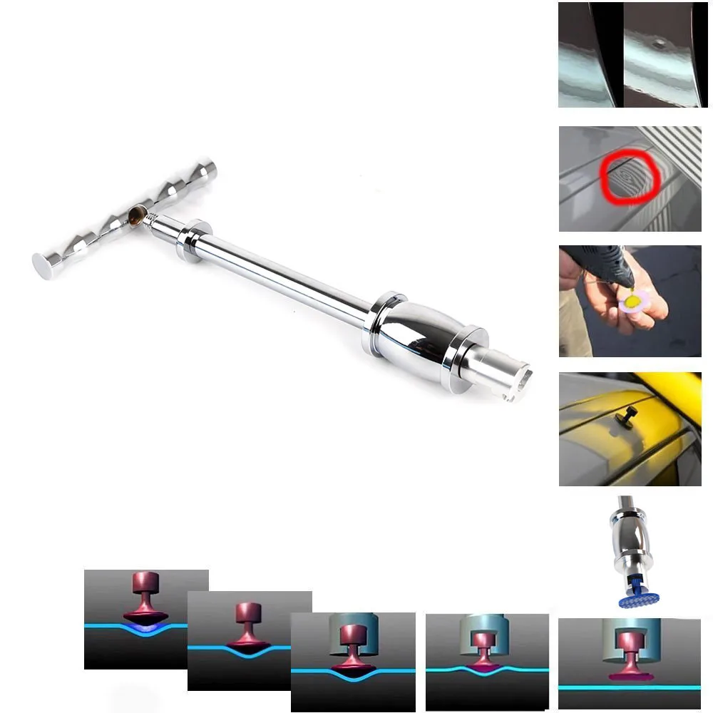 WHDZ PDR Tools Kit, Car Dent Repair Tools Slide Hammer Pdr Board Dent Puller Glue Gun Glue Tabs with bag (3)