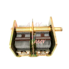 CBL-2*365PF air dual variable capacitor 711 electronic tube red light radio