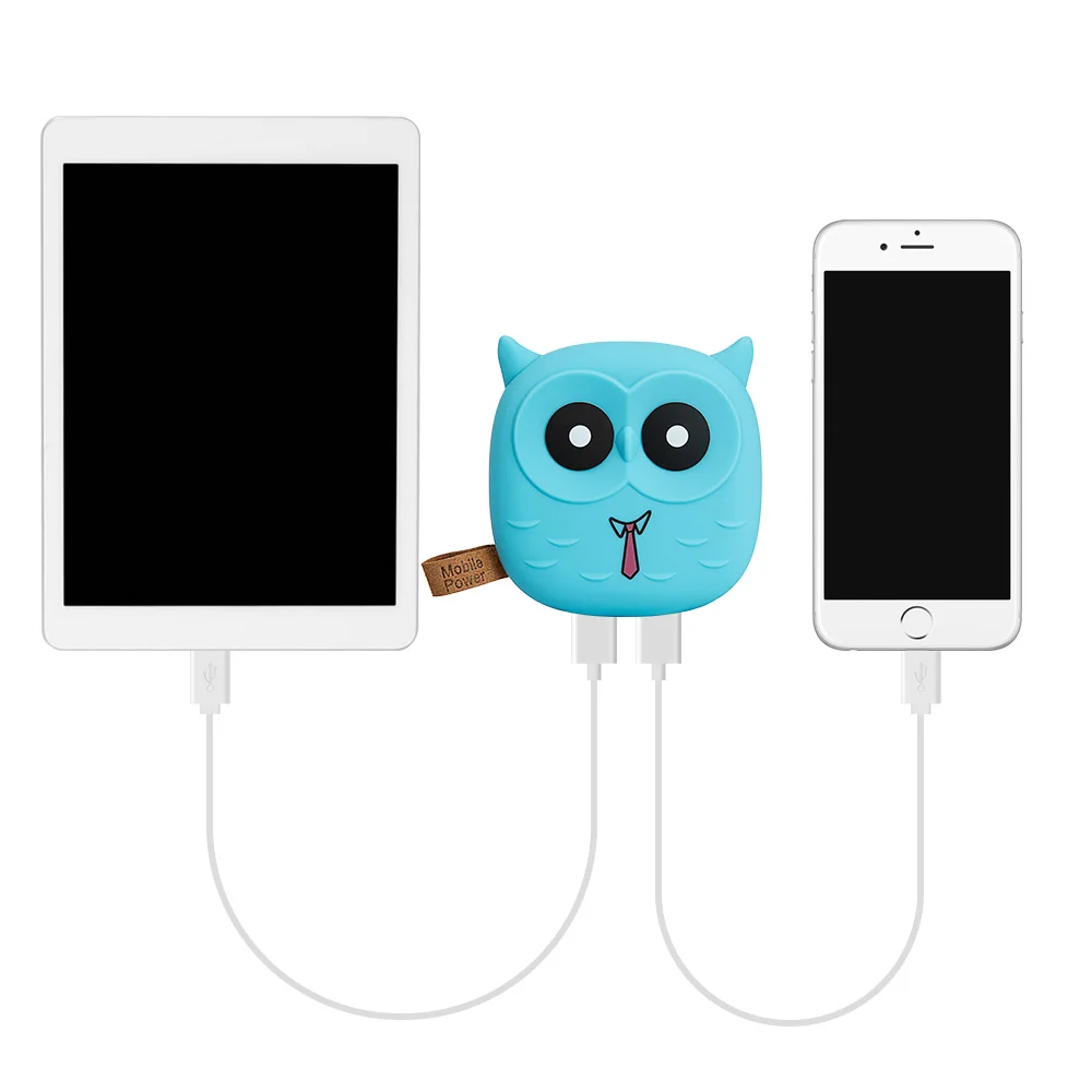 Tollcuudda мультфильм сова 5000 мАч для Iphone Xiaomi запасные аккумуляторы телефонов