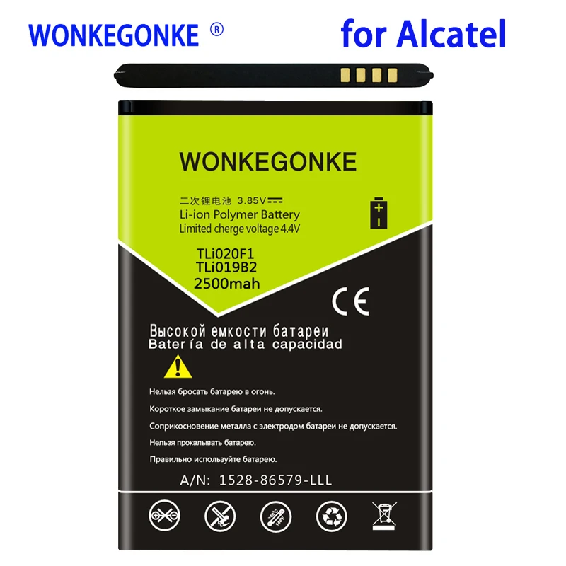 Аккумулятор TLI020F1 TLi019B2 для TCL J720T J726T Alcatel Pop 2 5042d C7 с двумя батареями моделей 7040D 7041D C2