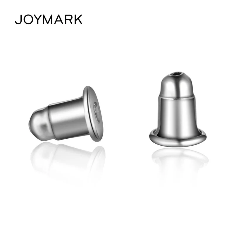 Solid 925 Sterling Silver Earring Backs With Silicone Friction Rubber Inside Bullet Stoppers Earnuts SED087 | Украшения и