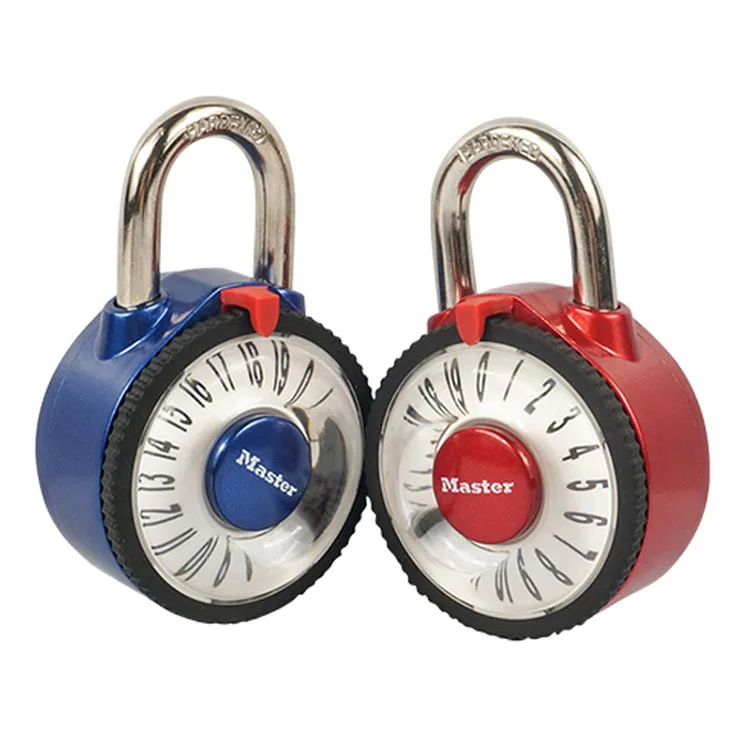 Master Lock Wide Combination Dial Padlock with Aluminum Cover Password Smart for Lock Carousel gym locker lock New style (6)