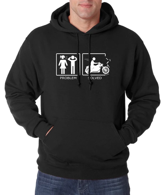 Problem Solved Funny Men Hoodies Sweatshirts 2019 Autumn Winter Fleece
