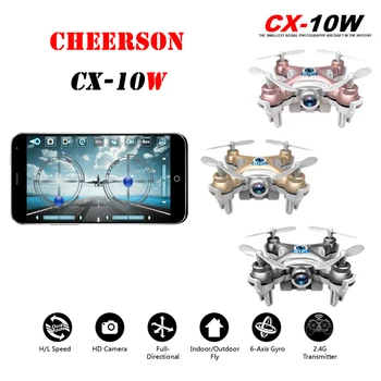 

Cheerson CX-10W CX10W Mini Wifi FPV With 720P Camera 2.4G 4CH 6 Axis LED RC Quadcopter RTF