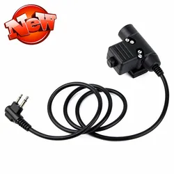 Câble PTT étanche U94 pour prise Motorol, pour casque Z tactique Comtac II H50 MSA SORDIN H60 HD01 HD02, réduction de bruit, nouveau 