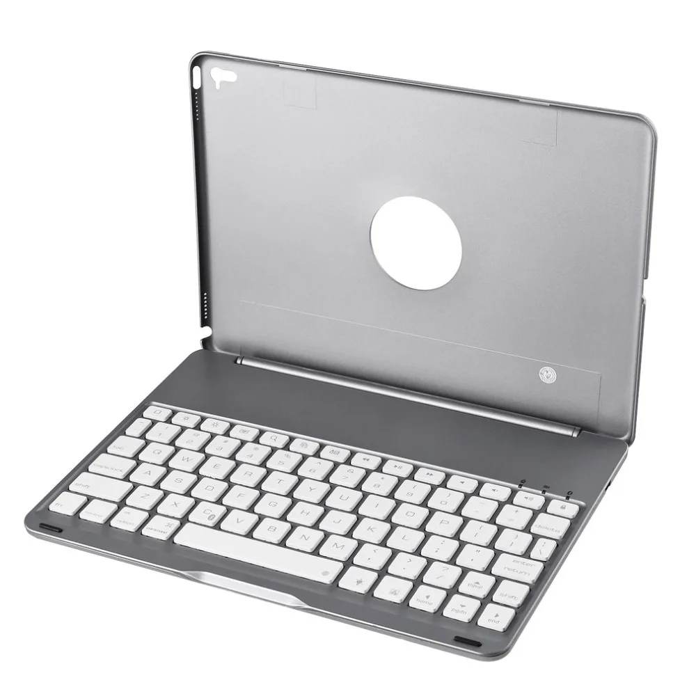 

Removable with 7 Colors Backlight Wireless Bluetooth Keyboard Flip Protective Slim Cover Case For iPad pro 9.7 for iPad air 2
