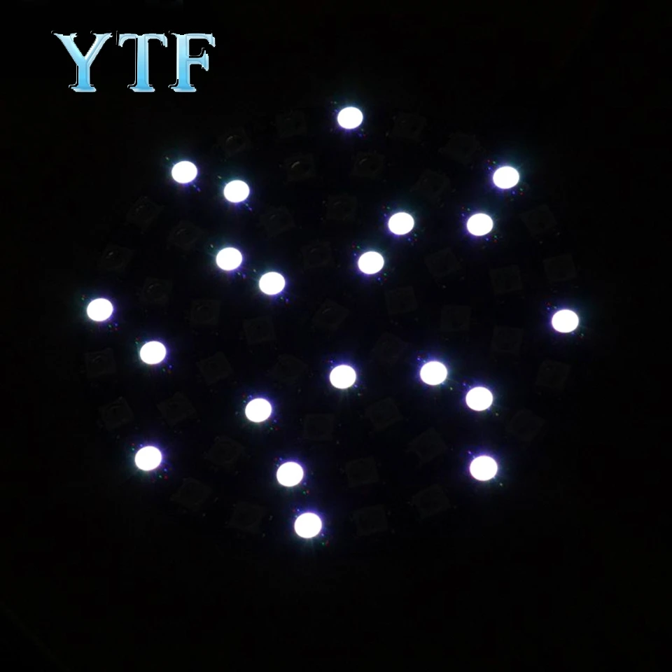 61 битная 61X WS2812 5050 RGB светодиодная кольцевая лампа со встроенными
