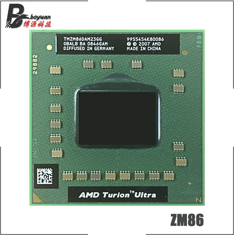 Процессор AMD Turion X2 Ultra ZM 86 ZM86 2 4 ГГц двухъядерный процессор с двумя потоками TMZM86DAM23GG