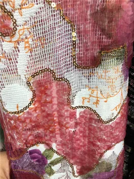 

top quality sequins BZL-12023 french lace fabric african lace fabric with embroidery mesh tulle fabric