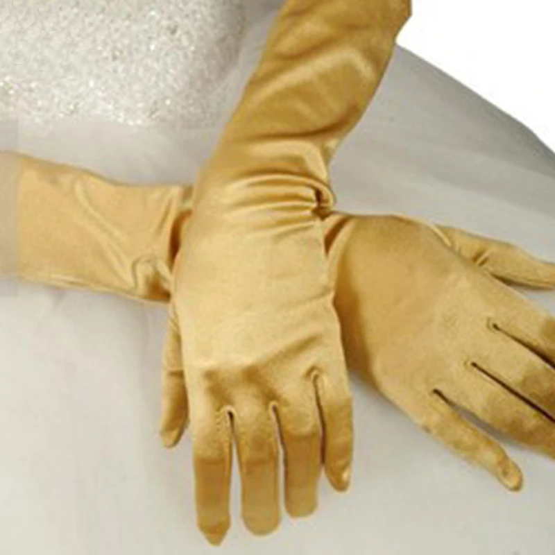 Элегантные женские мягкие теплые длинные перчатки для Хэллоуина, женские гетры на локоть, синие, золотые, серебристые, розовые, красные, черные, белые перчатки