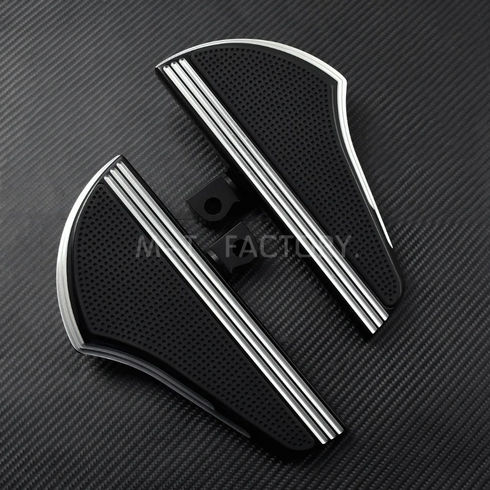Passageiro da Motocicleta Pegs para Harley Defiance Piso Estribos Preto Masculino Montar pé Touring Dyna Sportster xl Modelos Cnc 4 Passageiro da motocicleta defiance piso estribos preto