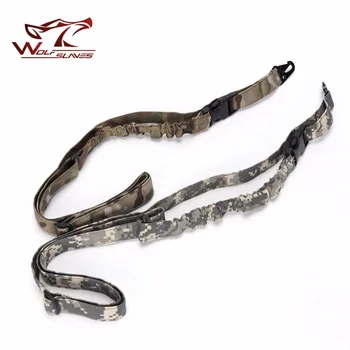 

Military Tactical Single Point Gun Sling Bungee Rifle Airsoft Wargame Ourdoor Gun Belt Hunting Accessories Wargame Strap