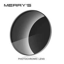 MERRYS fotosensibles de la serie 1,56 de 1,61 de 1,67 receta CR-39 resina gafas lentes asféricas miopía gafas de sol lente