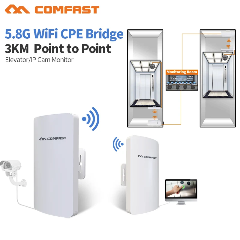 3 км большой диапазон беспроводной Открытый CPE WIFI маршрутизатор 5 8 ГГц 300 Мбит/с