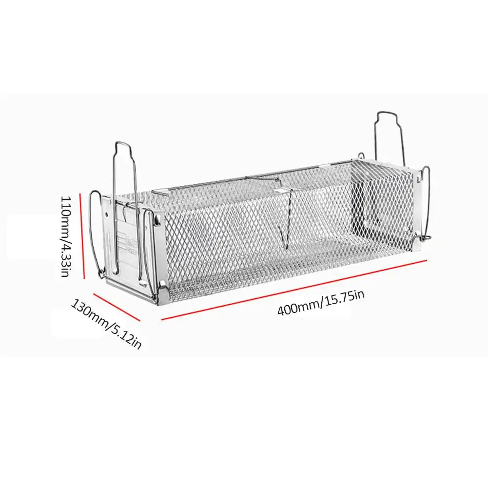 Умный двойной двери клетка-мышеловка гуманный капкан грызунов Кемпинг крыса репеллент контроль за паразитами