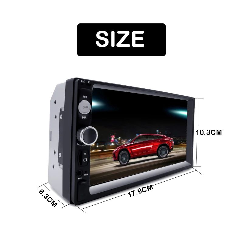 2DIN Автомобильная Радио 7 &quotDin HD мультимедиа сенсорного экрана плеер 2 авто MP5 Bluetooth