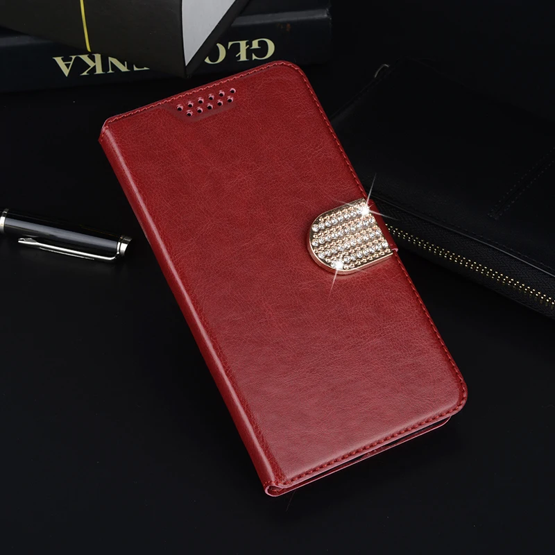 Coque Flip Case for Motorola Moto E5 Plus Leather Wallet Phone Case Pouch Skin KickStand Back Cover for Motorola E5 Play/E5 - Цвет: Red Do