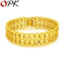 ОПК Лидер продаж необычные монеты деньги золотой знак Цвет Цыганский Племенной украшения для Для мужчин прополка 16 мм 20 см Шарм цепи ссылка pulseiras KS987