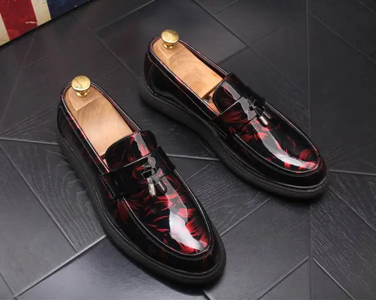 Homme 43 Hommes Noir Bateau Noir Mode Gland or Mocassins Plate rouge Casual Nouvelle Slip Arrivée Toe Errfc forme Loisirs Chaussures Roude blanc Sur Blanc OX0nN8PkZw
