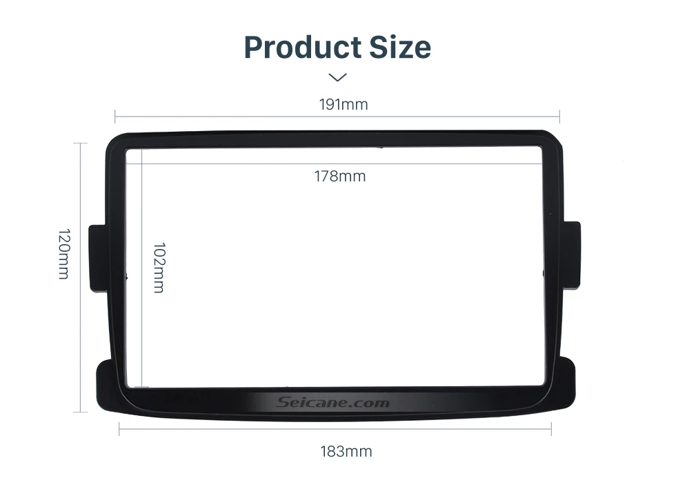 Seicane Двойной Дин автомобиля радио фасции установка рамка комплект для 2012- RENAULT Stereo LOGAN стерео панель пластина