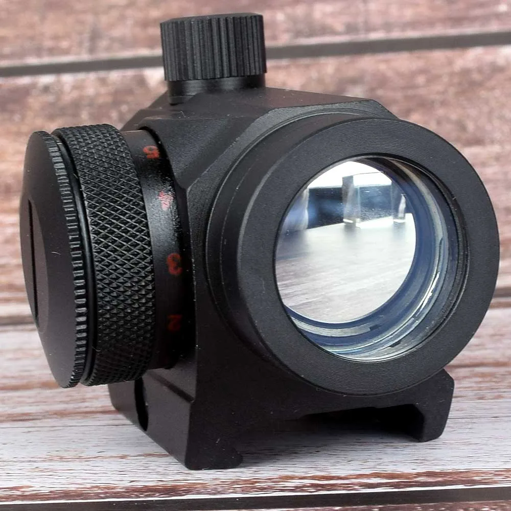 Охотничья оптика тактический мини 1X22 красный зеленый точка зрения 5 моделей регулировка яркости прицел рефлекторный объектив
