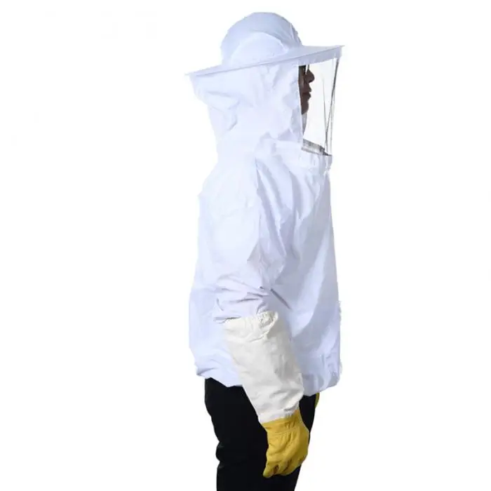 Пчеловодство пальто натянул над комбинезоном защитное оборудование пчелы обслуживания костюм крышка защиты оборудования безопасности DTT88