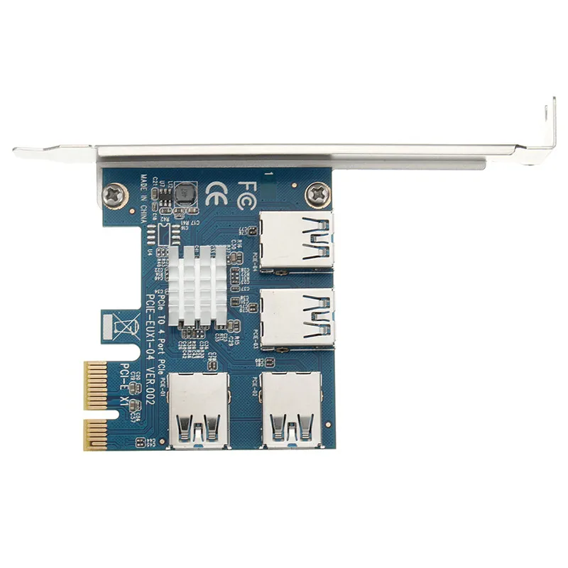Wholesale PCI E Riser Card PCI e Express to 4 Port USB3 0 Converter Extender Express