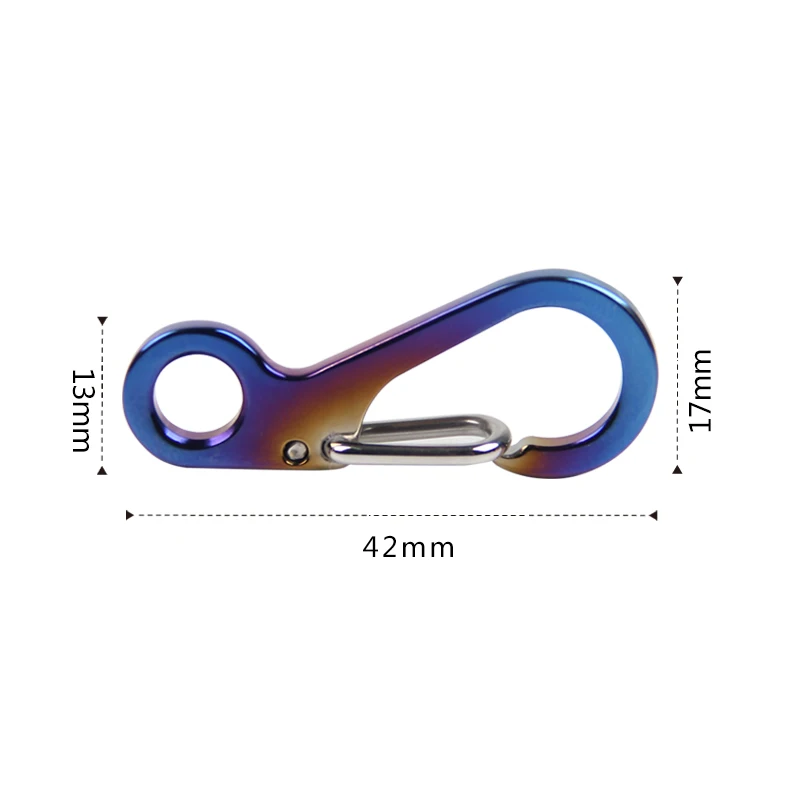 Titanium Outdoor Tactical Titanium Multifunctional Mountaineering Buckle Keychain Tactical Keychain Buckle