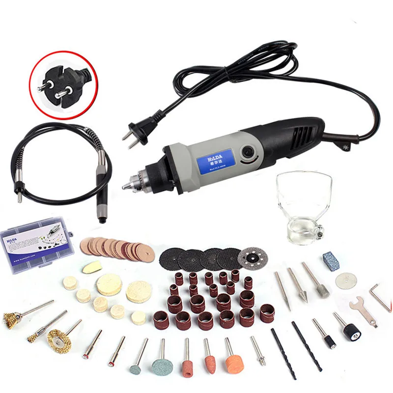 

Free Shipping 94pcs Mini Electric Drill 400W Dremel Rotary Tools Variable Speed Grinder Grinding Tool with Engraving Drill Tool