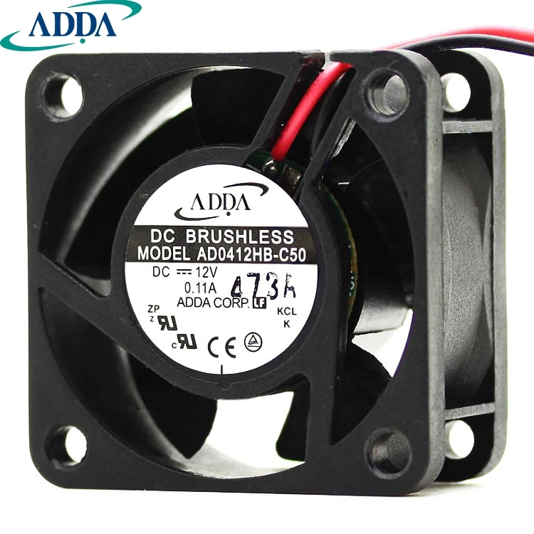 1pcs  AD0412HB-C50 dual ball bearing 4CM 4020 12V 0.11A power supply heatsink silent cooling fan