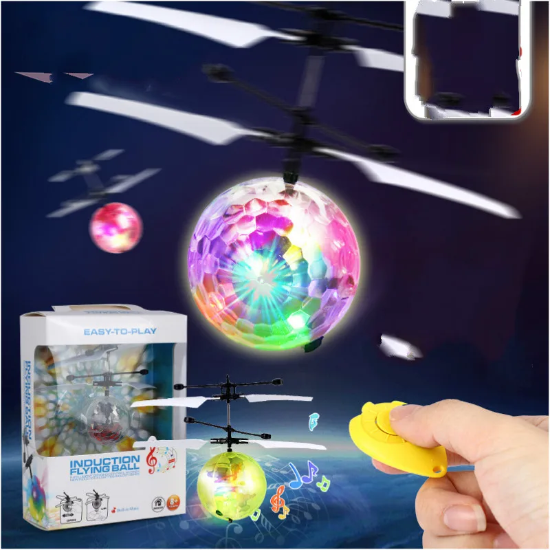 Flying Rc Ball Infrared Induction Mini Aircraft Flashing Light Remote