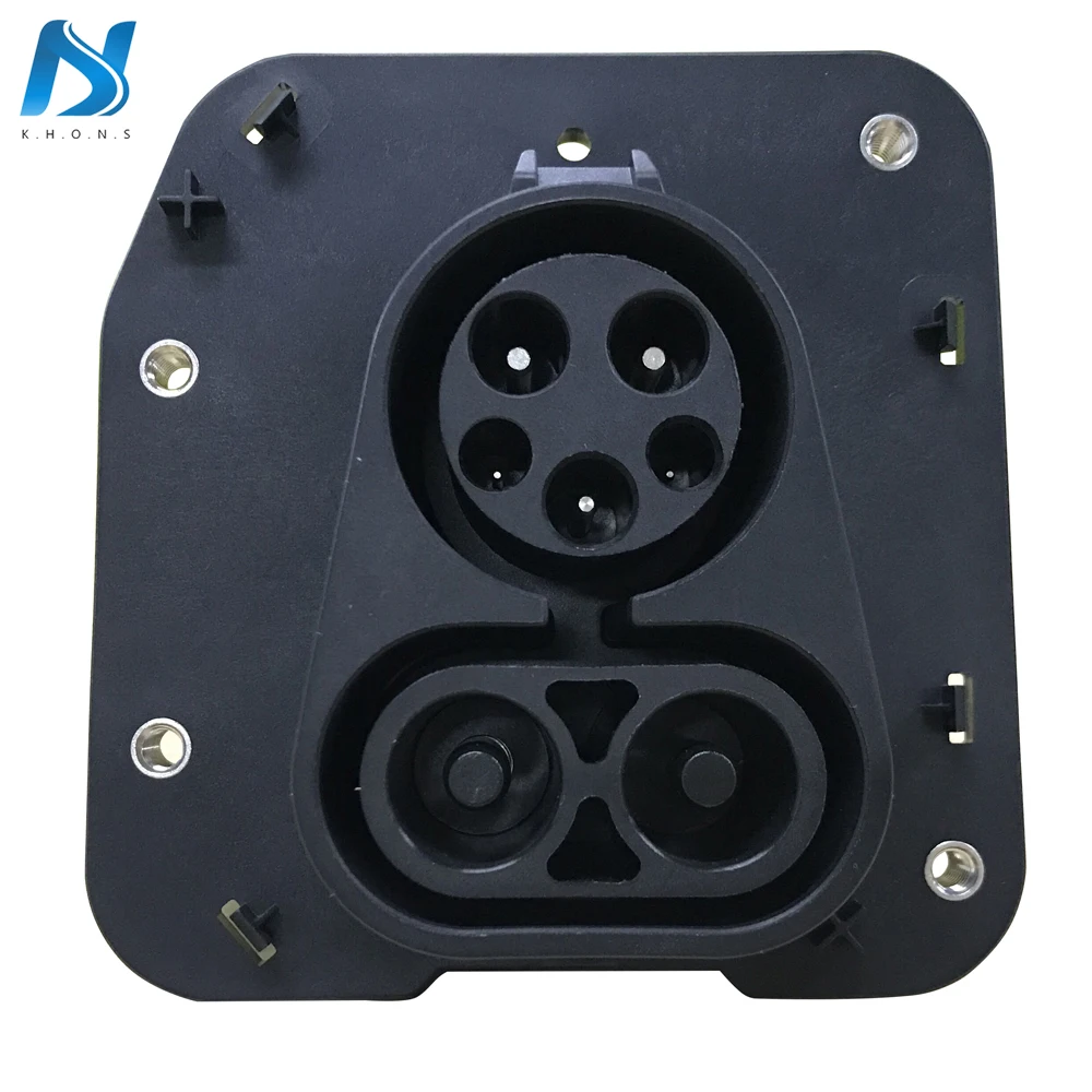 EVSE SAE J1772 Combo 1 CCS тип розетка для электрического автомобиля зарядка AC 63A DC 150a