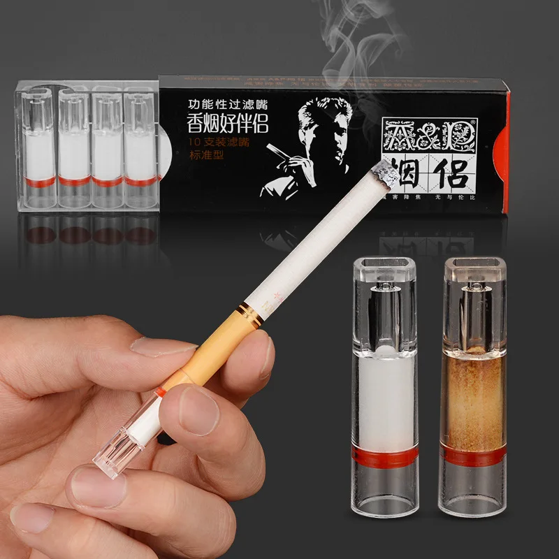 10pcs Disposable Filter Cigarette Holder Male Cigarette Cleaner