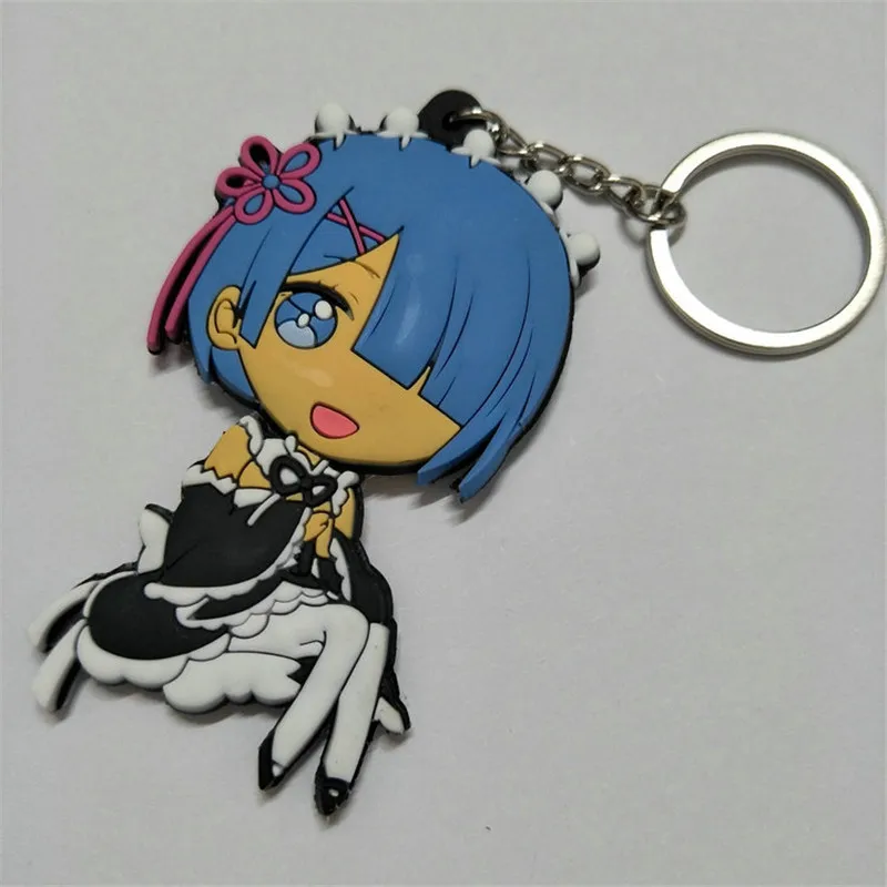Re Life в другом мире от Zero Ram Rem Emilia Packu кошка фигуры игрушки ПВХ брелок Аниме Сумка