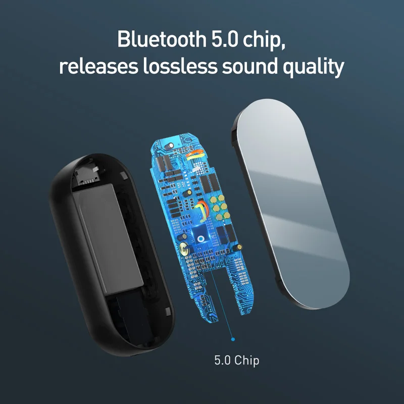 Tanie Baseus Bluetooth 5.0 odbiornik do 3.5mm gniazdo słuchawkowe słuchawki adapter bezprzewodowy gniazdo 3.5 Bluetooth Aux Audio muzyka nadajnik