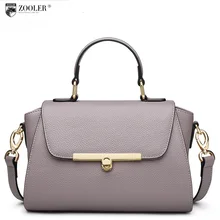 HOT NEW shoulder bag ZOOLER women leather bag top handle cowhide shoulder bags famous brand handbag