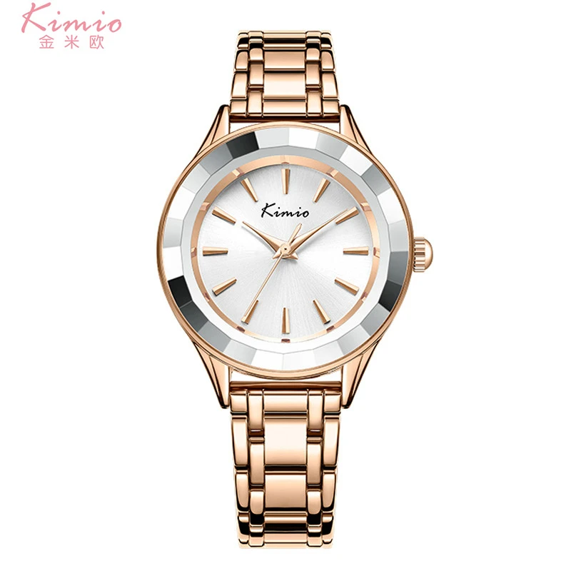 

KIMIO Dress Watch Luxury Quartz Clock Women Steel Analog Lady Watches Fashion Wristwatch Bayan Kol Saati with Original Gift Box