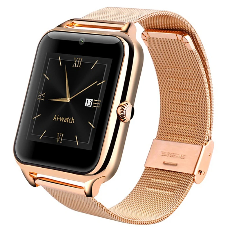 Bluetooth font b SmartWatch b font Smart Watch with Heart Rate SIM Card TF mp3 mp4